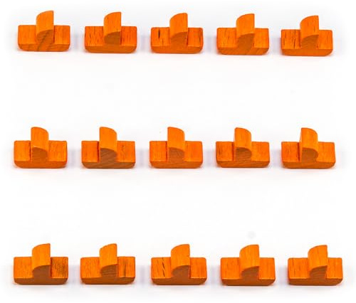 Waldfelsen® Hozfiguren: 15 Schiffe geeignet für Die Siedler (Farbe: Orange)