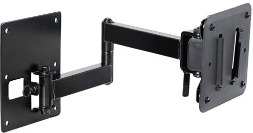 VIVO VWRV3 TV-Halterung für Wohnmobile, aus stabilem Kunststoff und Stahl, mit Gelenkarm, VESA 100 x 100 mm, hält bis zu 10 kg, Wandhalterung für den Innenbereich, Schwarz, Halterung
