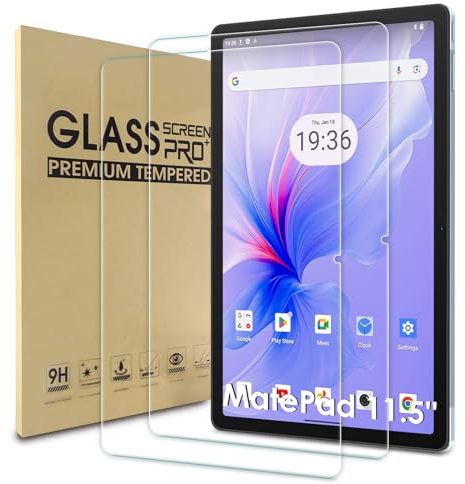 WD&CD 2 Pack Schutzfolie kompatibel mit Blackview Tab 16 Pro 11 Zoll, 【2.5D Tempered glass screen protector】【Anti Scratch】【Bubble Free】