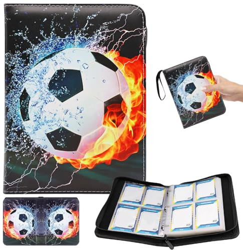 Fußball Sammelkarten Album 50 Seiten 400 Fußball Karten Fußball Sammelkartenalben Sammelalbum Fußball Karten Fussball Sammelkarten Sammelkarten Album für Sammlung Dekoration