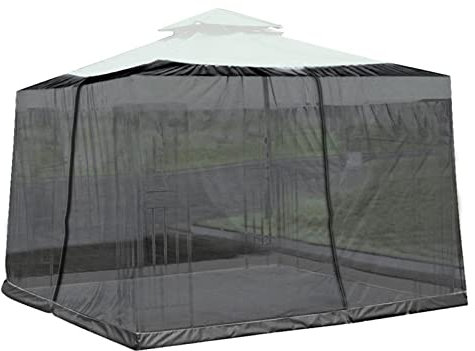 Moustiquaire Parasol pour Jardin | Filet Moustiquaire pour Parasol | Écran de Moustiquaire pour Table de Parasol avec Zippée | Boîtier De Parasol Pliable pour Le Patio De Jardin