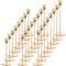 Set of 24 Gold Candlestick Holders for Taper Candles,Gold Candle Holder Fits 3/4 inch Thick Taper Candles,Tall Candlestick Holders for Wedding, Party Tabletop Decor, Home Decor, Candlelight Dinner