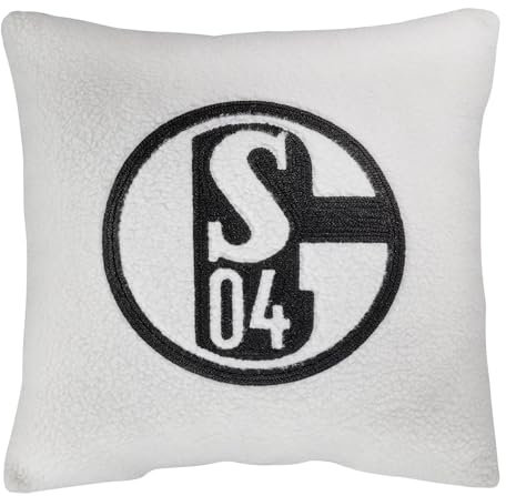 FC Schalke 04 Kissen Schafoptik beige