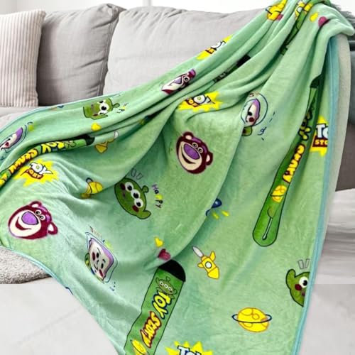 MIFKLMV Toy Stary Cartoon Flanelldecke, Cute Cartoon Blanket, Soft Comfortable Flannel, Kinderbett Decke Cartoon Decke Wohndecke Sofa Decke Ziehdecke Dicke Plüsch Decke 200×150 cm