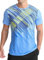 APTRO Men’s T-Shirts Gym T Shirts for Men Moisture Wicking Athletic Breathable Running Tops Quick Dry Short Sleeve T-Shirt Yellow and Blue Stripes XXL