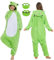 JONRRYIN Onesie Pyjama Damen Herren, Tierkostüm Erwachsene, Unisex Tier Kostüm Pyjama, Pyjama Animal Costume Schlafanzug Jumpsuit (DE/NL/SE/PL, Alphanumerisch, XL, Regular, Regular, Grün)
