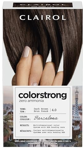 Clairol Colour Strong Permanent Hair Dye - 4.0 Dark Brown