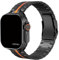 Hero Premium Titan für Apple Watch Ultra 2 Armband Titan I Ultra I SE I 10 I 9 I 8 I Sicherheitsschließe für Apple Watch 10 Armband auch für alle Serien (42 I 44 I 45 I 46 I 49 mm) (Schwarz|Orange)