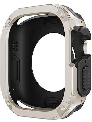 CEKGDB Funda para Apple Watch Ultra Cover 49mm 40mm 41mm 44mm 45mm 42mm 38mm Carcasa anticaída iWatch Series 9 8 7 6 5 4 SE 3 2 Funda para reloj(Starlight,38/40/41mm)