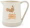 Cooksmart Hen House Lane Small Jug | British Designed Farmhouse Kitchenware | Embossed Stoneware Jug with Ribbed Body | Rustic Countryside Style | Dishwasher & Microwave Safe