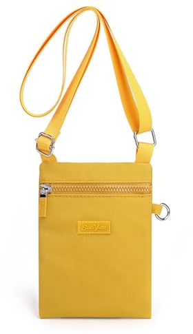GUSXPPD Handytasche zum Umhängen Damen, Nylon Kleine Umhängetasch, Frauen Crossbody-Telefon-Tasche, Mini Crossbody Schultertasche Handytasche mit Langen Verstellbaren Riemen