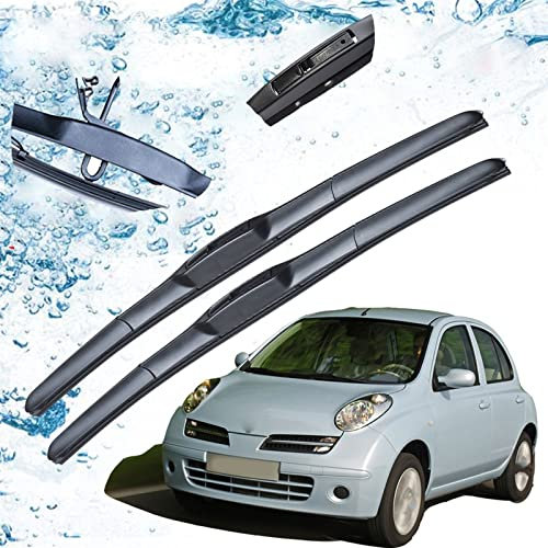 ZWXHN Auto Frontscheibe Wischerblätter Bürsten J Haken Für N&issan Für Micra K12 2002 2003 2004 2005 2006 2007 2008 2009 2010