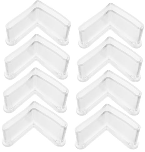 LOLIPPYY 8Pièces Patins Caoutchouc pour Meubles Angle Protection Anti-rayures pour Jambes de Lit Table et Chaise Accessoires de Mobilier