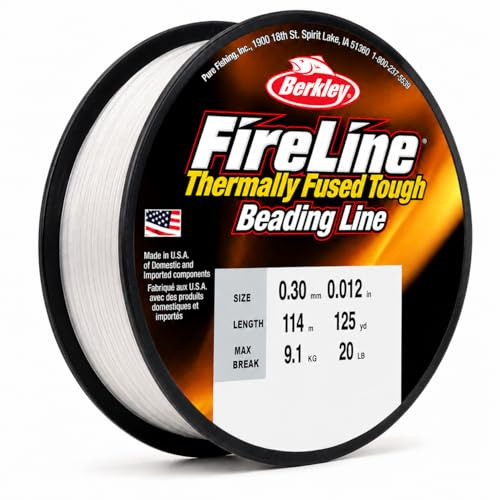 Berkley Fireline Bracelet String Jewellery Wire Thread for Beads & Crafts | Bracelet Making Kit | Friendship Bracelet | Invisible Finish for Necklaces | Durable Craft Bead Wire | Perfect for Jewellery