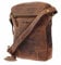 Greenburry Vintage Umhängetasche Leder Schultertasche braun | 20x26x6cm
