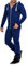 Onesie - Tuta intera da uomo in pile, tuta da allenamento, pigiama, tuta con cappuccio, bella e elegante, Blu scuro 1, XL