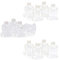 12x Teelichtaufsatz klar 8 cm Glasaufsatz für Kerzenleuchter Kerzenständer Glas Adventskranz Teelichthalter Stabkerzenhalter Kerzenpick 6cm