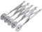 UOHGDPY Adjustable Pastry Cutter, 5 Wheel Stainless Steel Dough Divider, Stainless Steel Expandable Pizza Slicer Multi-Round Pastry Knife Baking Cutter Roller Cookie Dough Cutter Divider (silver)