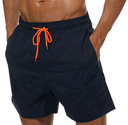 Short de Bain Homme Court Maillot de Bain Homme Séchage Rapide Boardshort Short de Bains Hommes Mayo Boxer de Bain Homme Piscine Shorts de Bain Natation Plage Calecon de Bain Grande Taille Vert 4XL