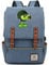 WANHONGYUE Plants vs. Zombies Game College Student Schoolbag Vintage Rucksack 15.6-inch Laptop Backpack with USB Charging Port Sky Blue / 2