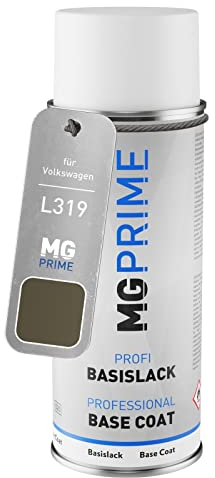 MG PRIME Autolack Spraydose für Volkswagen VW L319 / 319 / N3 Olivgrün Matt Basislack Sprühdose 400ml