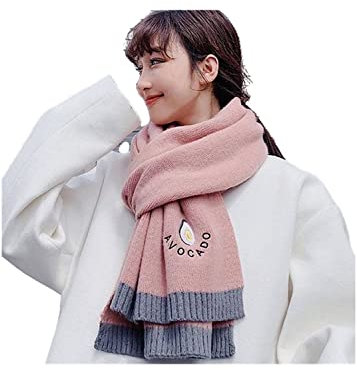 Sciarpa Inter Avocado Scarf Women Scarf Scarf Adult Colore Solido di Lusso Caratto Poncho Scarf Women Work-Pink
