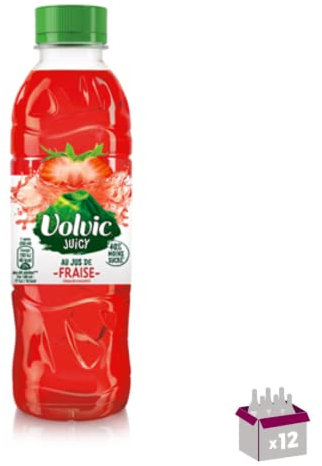 Volvic eau à la fraise 12 x 50cl