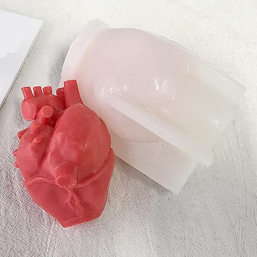 Stampo per organo Stampo per candele a forma di cuore in resina per organo Stampo per fusione di sapone Stampo in silicone per candela Decorazione domestica Stampo per candele Stampo per la produzione