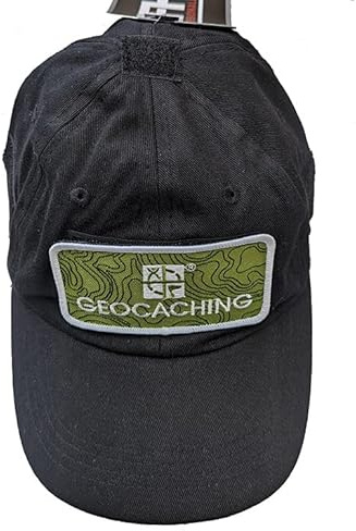 Geocaching Baseball Cap mit Patch schwarz Seti Cacher Kleidung Geschenk Top