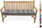 Lsjoaw Bankauflage Bankkissen 125X45X6CM Sitzauflage Sitzkissen Bank Bankpolster Sitzpolster Auflage für Gartenbank Sitzbank & Hollywoodschauke Outdoor/Indoor,Color#9 Grau
