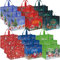 AhfuLife 18 Stück Geschenktüten Weihnachten Groß, 40 * 36 * 15CM, Non Woven Weihnachtstaschen Weihnachtstüten mit Griffen, Wiederverwendbare Weihnachtsgeschenktüten, Weihnachts Geschenktüten