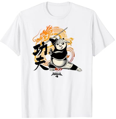 Kung Fu Panda 4 Master Po Dragon Warrior Awesome Portrait Maglietta