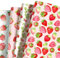 Welpurch Erdbeer-Geschenkpapier, 50,8 x 68,6 cm, Erdbeermuster, Geschenkpapier für Geburtstag, Hochzeit, Babyparty, Party, Dekoration, Geschenkverpackung, 12 Bögen