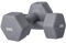 SPORTNOW Set 2 Manubri Esagonali da 2x10 kg in Metallo e Plastica, 2 Manubri Pesi con Impugnatura Antiscivolo, 26x12x12 cm, Grigio