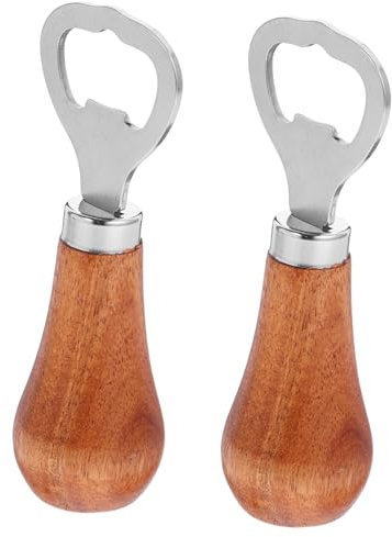 WATIIFUFU Set Apribottiglie Manuale per Birra con Manico in Legno Apribottiglie Compatto E Portatile per Bar E Feste di Casa