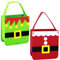 COLOFALLA 2 Stücke Weihnachten Geschenktüten Basteln Kinder Geschenktaschen aus Filz Klein Filztaschen Weihnachtsmann(B)