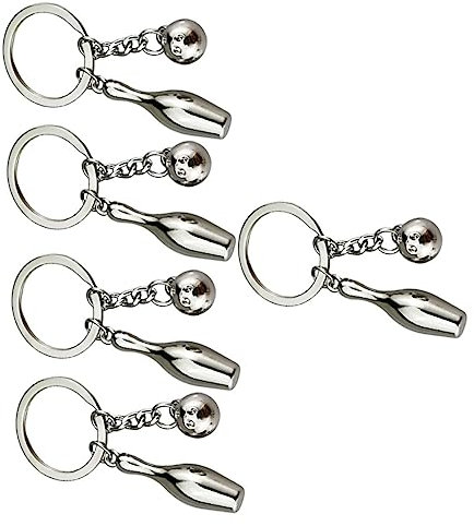 Abaodam 15stücke Teiliges Bowling Schlüsselanhänger Für Sportliche Für Taschen Schlüssel Und Mehr Attraktive Souvenirs Im Bowling-design