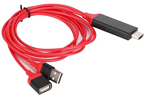Bonbela Cavo Adattatore Telefono Cellulare a TV 1080P HDMI HDTV Universale per Tablet Cellulare