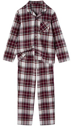 VERTBAUDET Pyjama de Noël à Carreaux Femme Capsule Famille Carreaux Rouge M