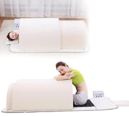 Infrarot-Sauna-Kuppel, Technologie ohne EMF, 360°-Ferninfrarottherapie, professionelle Infrarotsauna für eine Person, Germanium, Turmalin, Bian, Jade-Energiesteine,White