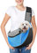 Pawaboo Hundetragetasche, Hundetasche, Verstellbare Tragetasche Hund, Haustier Umhängetasche Transporttasche für Haustiere, Hunde Tragetaschen Tragetücher für Spaziergang Outdoor - S, Hellblau