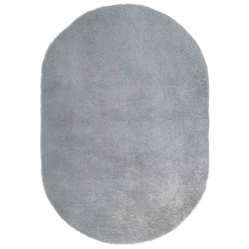 vidaXL Teppich Shaggy Hochflor NAVARRA Hellgrau 300x200 cm Polyester