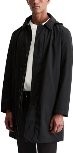 Marc OߴPolo Herren Kurzmantel mit abnehmbarer Kapuze wasserabweisend, Schwarz (Black), XL