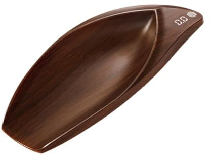 Mini Scale Digital Scale Multiuse High Precision Food Scale Wood Electronic Tea Scale Electronic Coffee Scale Tea Baking Bar, brown