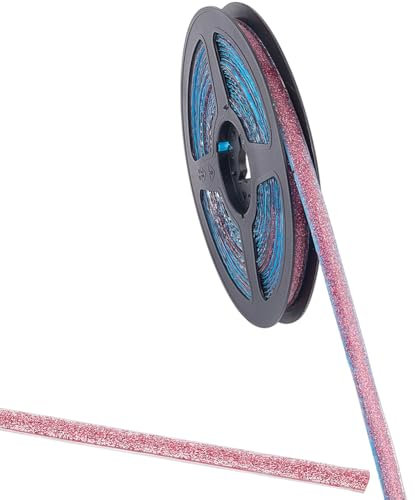 GORGECRAFT Ruban Adhésif Décoratif Anti Moisissure pour Carrelage en Céramique 6mX8mm Bande de Calfeutrage Autocollante Rouge Étanche Bordures de Sol Murs Évier Cuisinière Baignoire Toilettes Coins