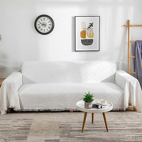 Rutschfeste L-förmige Sofaüberwurfdecke für 3 Sitzer Eckcouch, Vintage Design, 300cm Schutzhülle, weich und langlebig, E-180 x 180cm, ideal für Wohnkultur