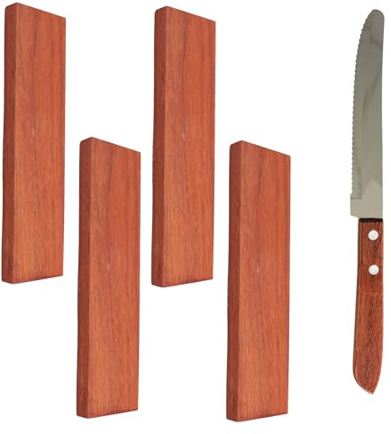 4 pièces Poignée de Couteau en Bois,Fer du Désert Écailles Dalles Poignées Knife Handle Scales Poignées Outil Matériel,pour Instruments de Musique Couteaux Outils de Bricolage,16x4x1 cm