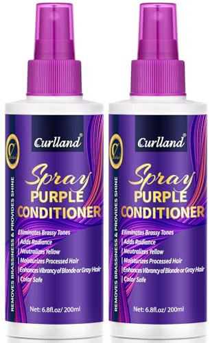 Spray rivitalizzante Maschera Viola Ripara i Capelli Biondi e Grigio, Rafforza le ciocche secche e danneggiate, Formula leggera e non appiccicosa, elimina i riflessi gialli ramati e i depositi di