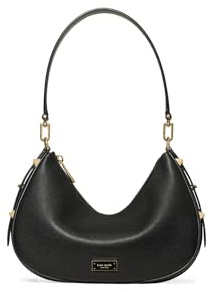 kate spade new york Women's Liv Pebbled Leather Convertible Shoulder Bag, Black, One Size