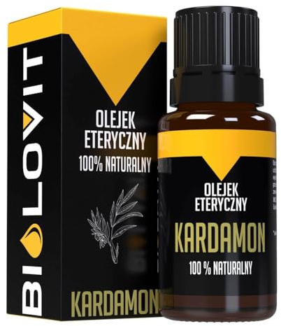 Bilovit Natürliches ätherisches Kardamomöl, 100% reines Duftöl, Entspannung, Aromatherapie, 10 ml